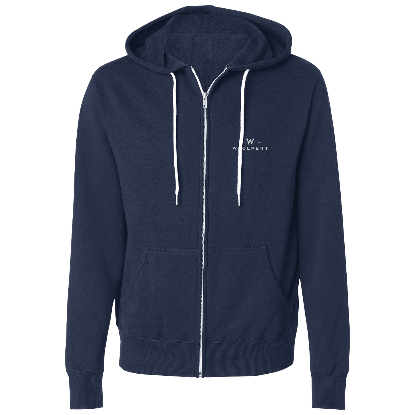 Unisex Lightweight Full-Zip Hooded Sweatshirt