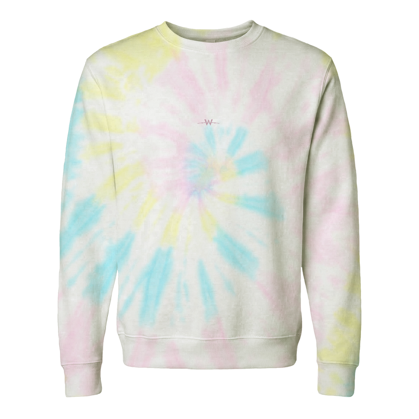Independent Trading Company Unisex Midweight Tie-Dyed Crewneck Sweatshirt