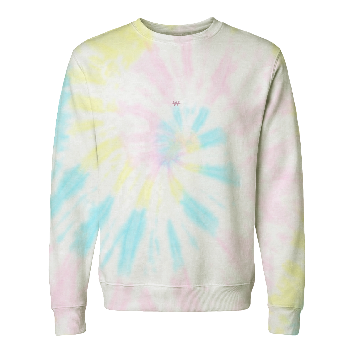 Independent Trading Company Unisex Midweight Tie-Dyed Crewneck Sweatshirt