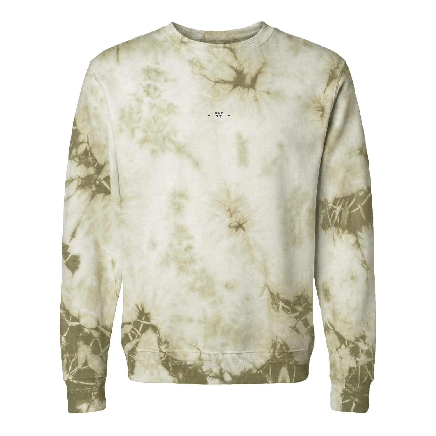 Independent Trading Company Unisex Midweight Tie-Dyed Crewneck Sweatshirt