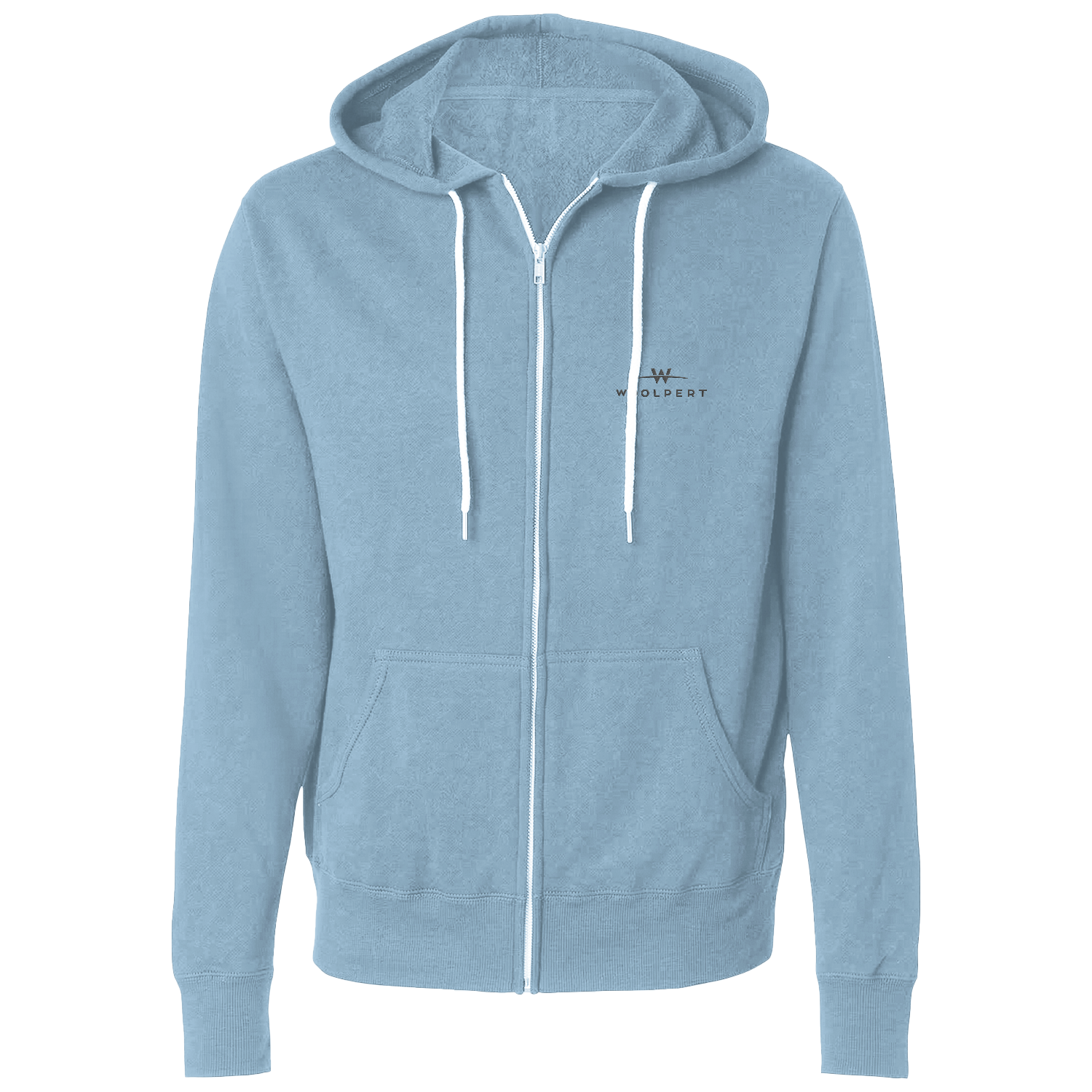 Unisex Lightweight Full-Zip Hooded Sweatshirt