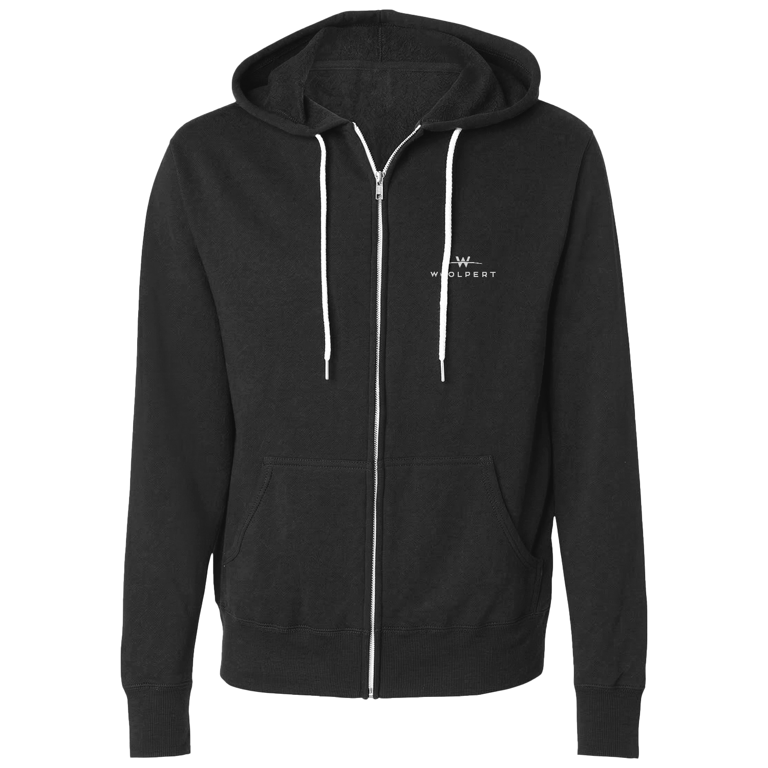 Unisex Lightweight Full-Zip Hooded Sweatshirt